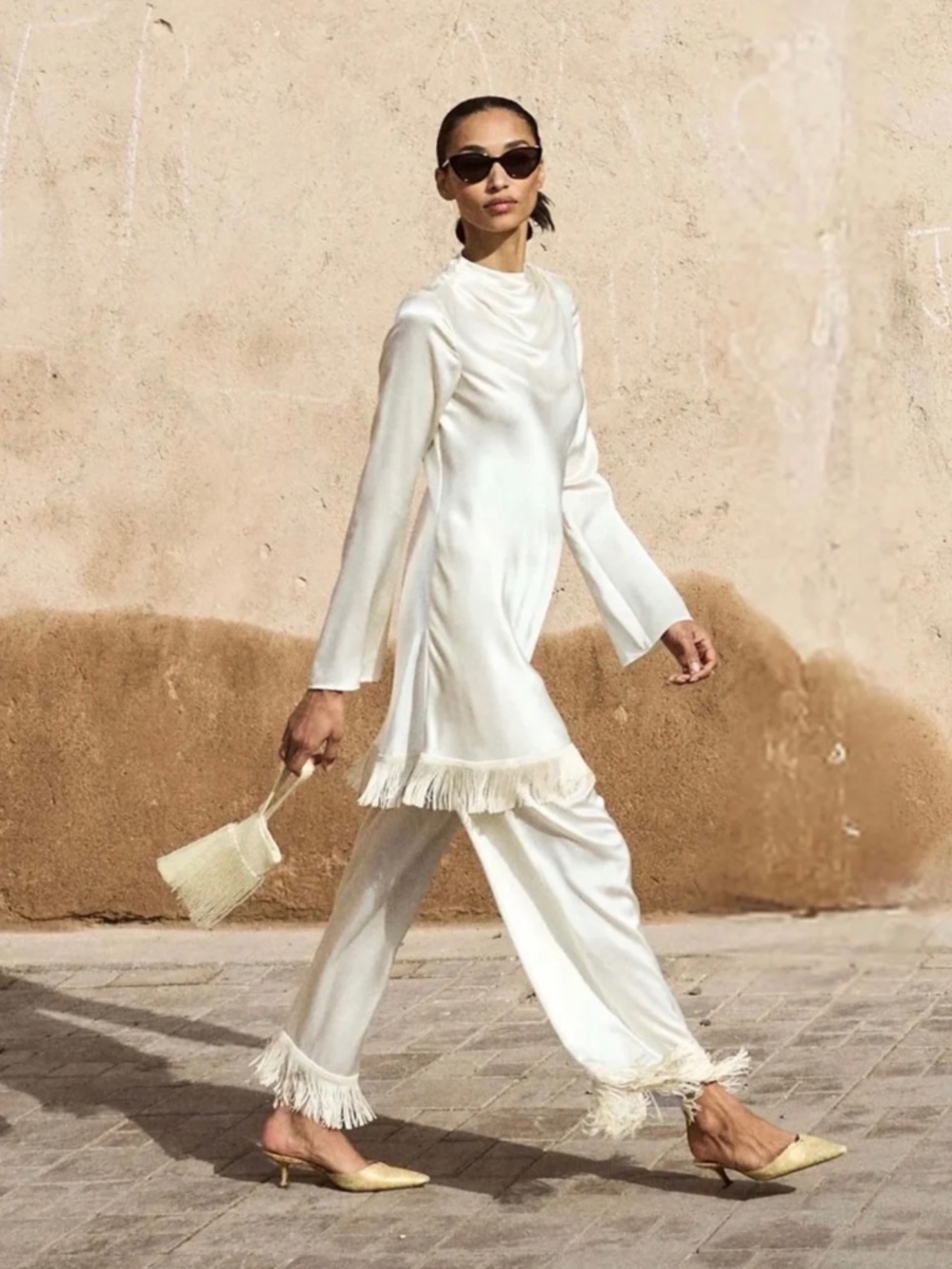 NWT STELLA FRINGE DRESS IN CANDLELIGHT SIZE SMALL